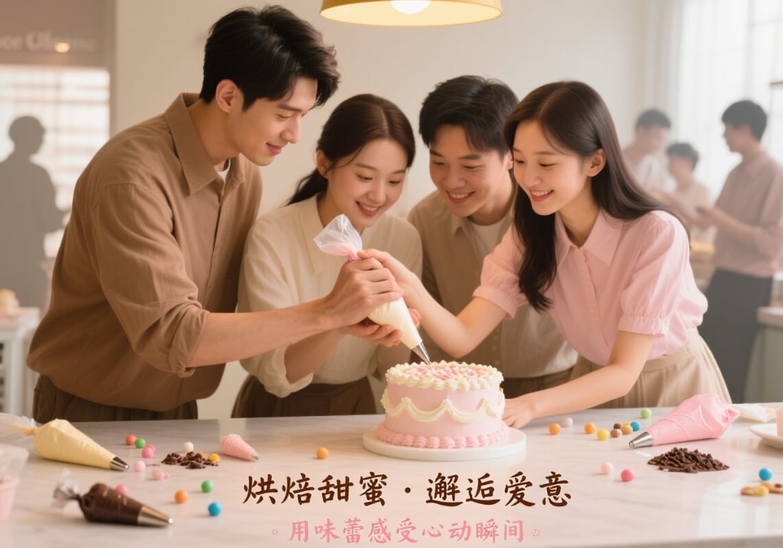 情侣烘焙甜蜜约会